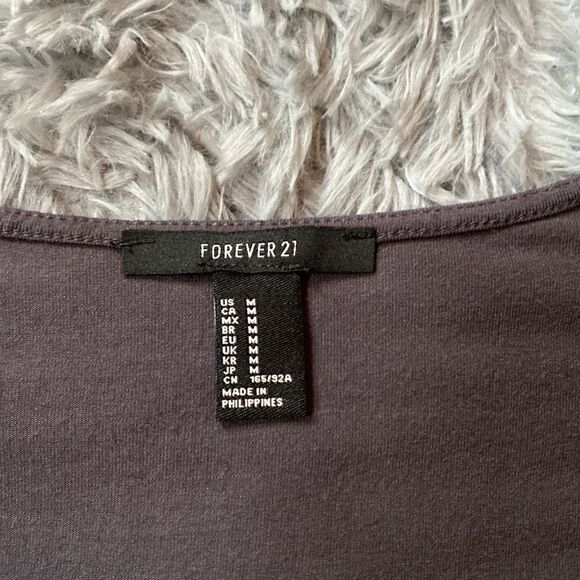 Forever 21 V Neck Bodysuit - Picture 2 of 4